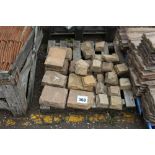 A pallet of stone, smaller and large sections