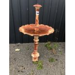A metal water feature, cast iron, approx. 126cm in h