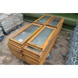 A large quantity of oak glazed windows