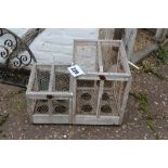 2x chicken wire galvanised cloches