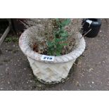 A pre-cast planter, approx. 37cm