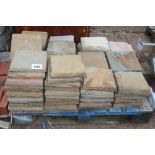 A pallet of stone pamments, approx. 25cm square