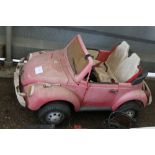 A child's battery operated VW car