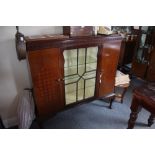 A 1930's mahogany china display cabinet