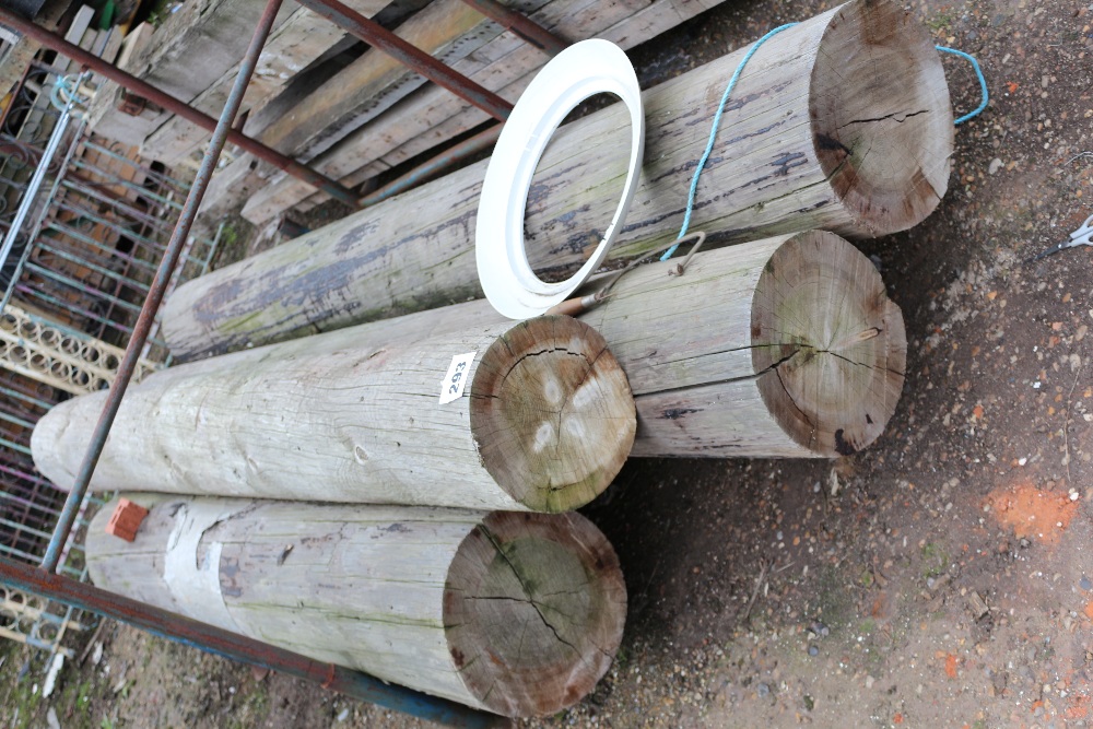 A quantity of four part telegraph poles - Image 2 of 2