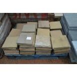 A quantity of rectangular paving slabs