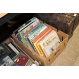 A box of mostly children's books and annuals