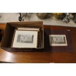 A box of 19th Century and later coloured prints de