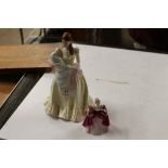 A Coalport figurine "Ladies of Fashion Tenderness"