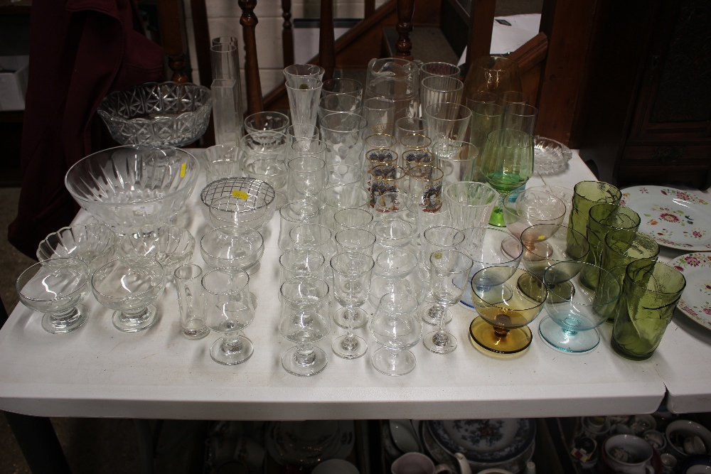 A large quantity of various glassware to include s