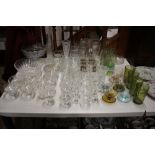 A large quantity of various glassware to include s