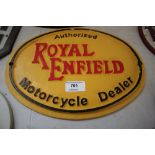 A reproduction Royal Enfield Motorcycle Dealer sig