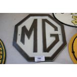 A reproduction MG sign (95)