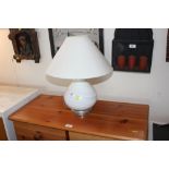 A modern table lamp