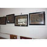 Four 19th Century framed engravings