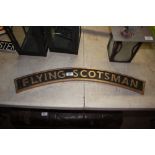 A reproduction Flying Scotsman sign (103)