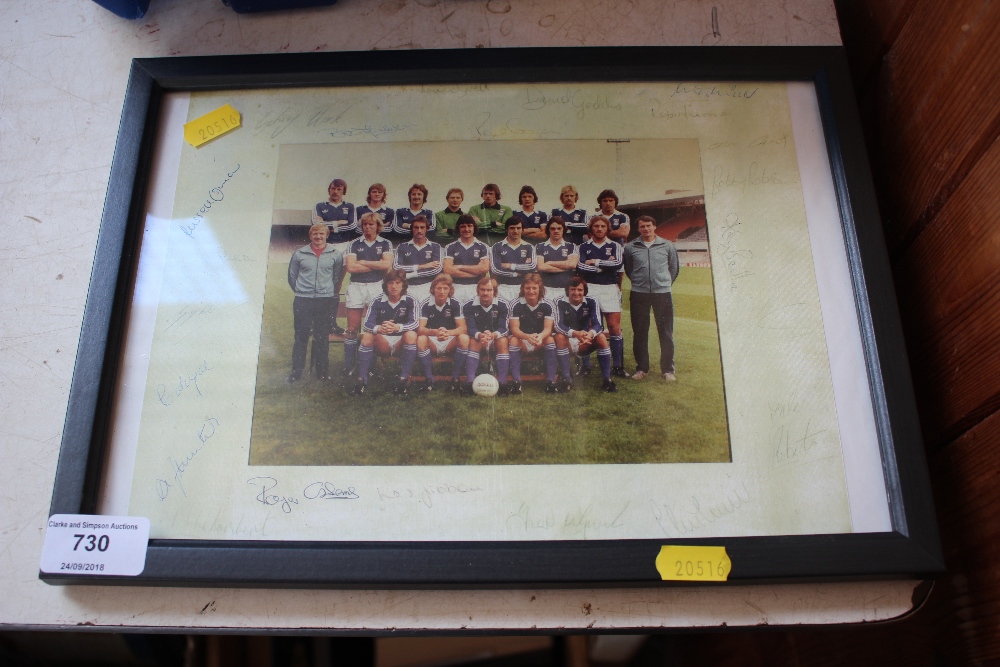 A signed Ipswich Town photograph