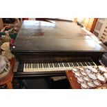 A Rud. Ibach. Sohn Grand Piano with upholstered st