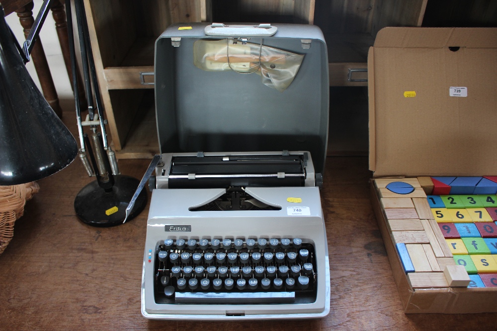 An Erika portable typewriter