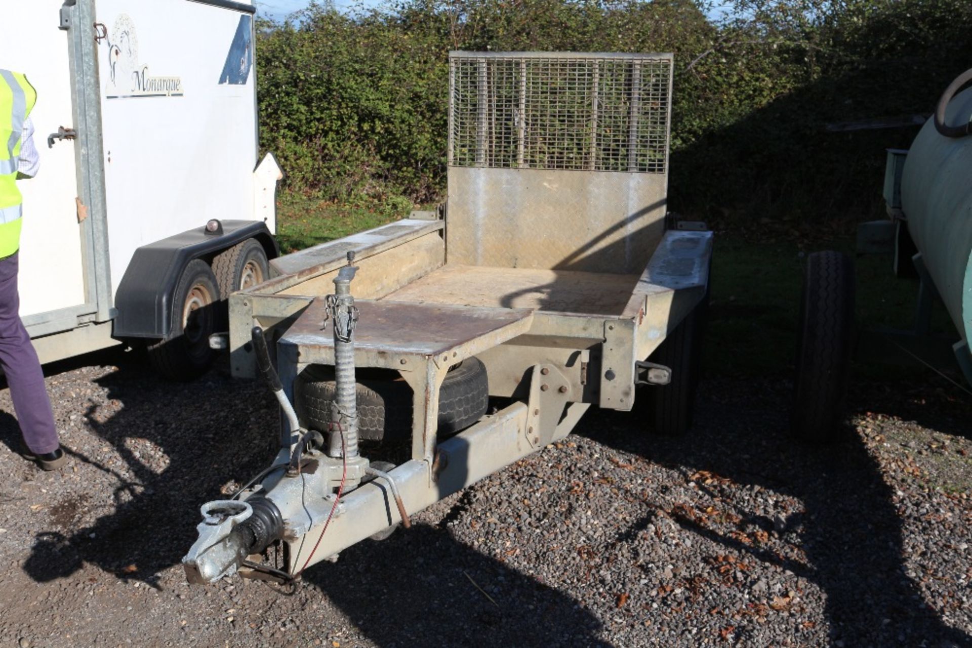 Ifor Williams GX84 8ftx4ft twin axle plant trailer