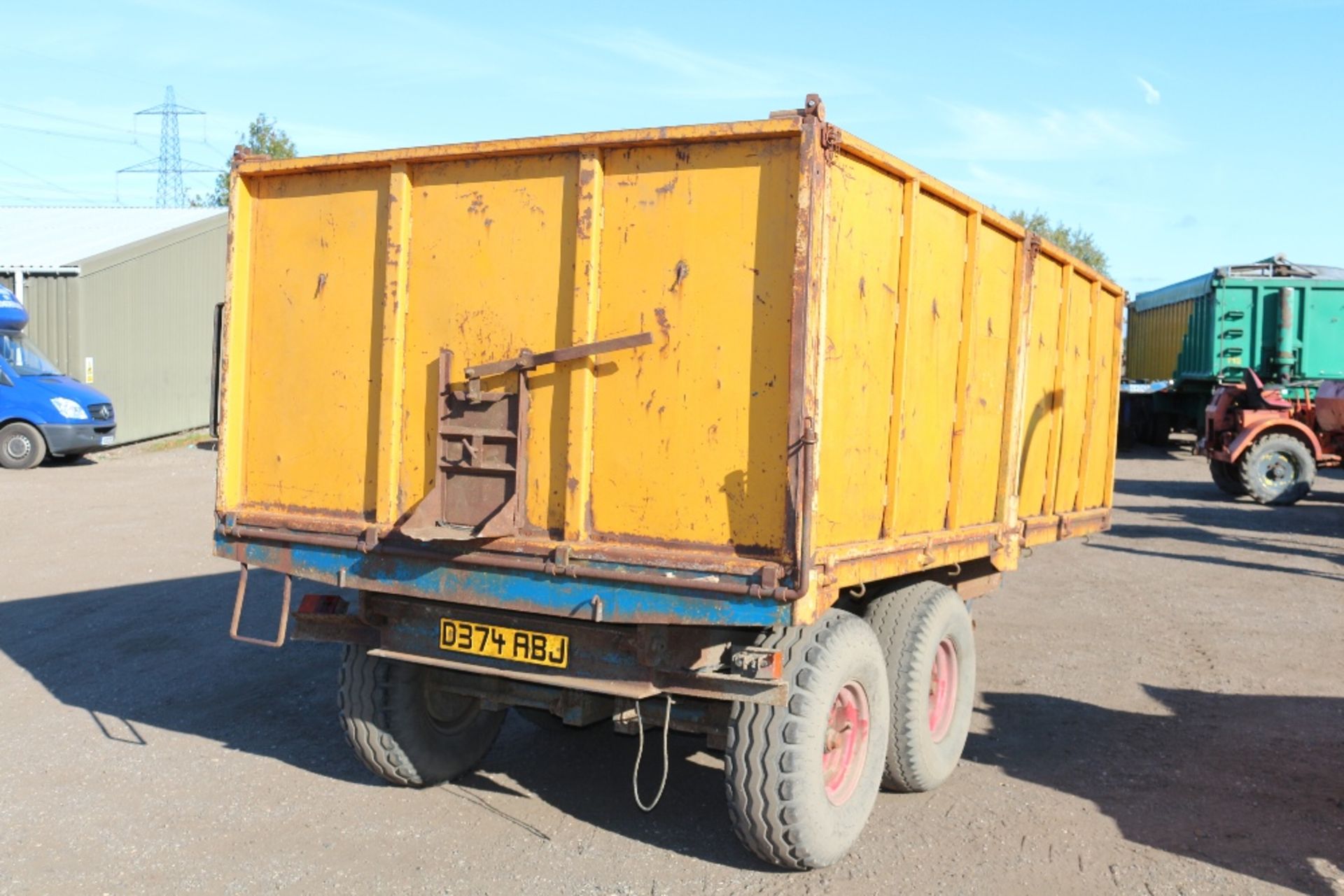 9T twin axle tipping trailer. - Image 2 of 2