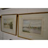 W.E.Mayes 1861-1952, pair of watercolour studies d