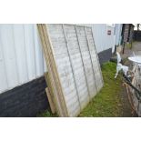 Three fence panels