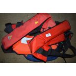 A selection of life jackets