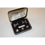 A Liberty box set of 9ct gold on sterling silver