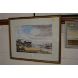 A framed and glazed watercolour study of Walberswi