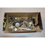 A box of various watches