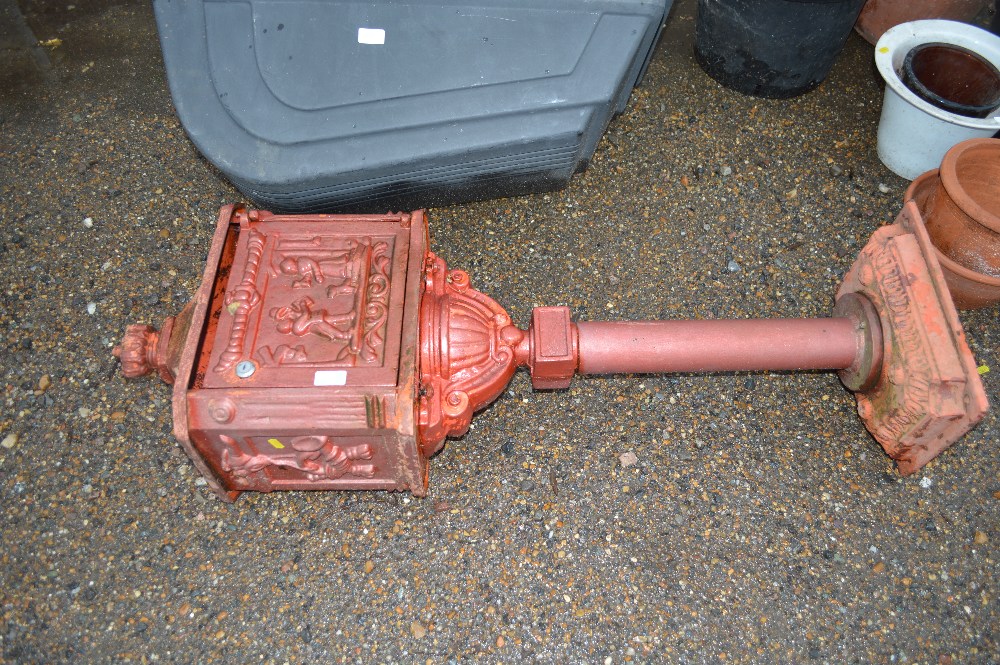 A cast iron post box