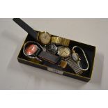 Six various wristwatches