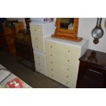 A modern bedroom chest fitted four drawers togethe