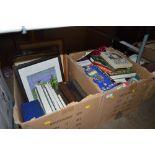 Two boxes of various books