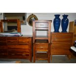 Two mahogany bedside tables fitted single drawer