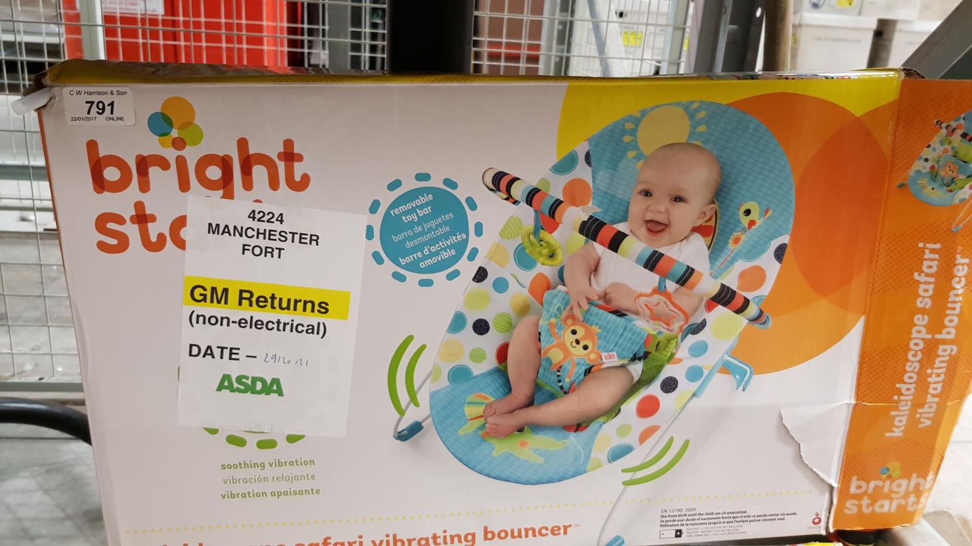 Bright Starts Kaleidoscope Safari Vibrating Bouncer (boxed/unchecked)