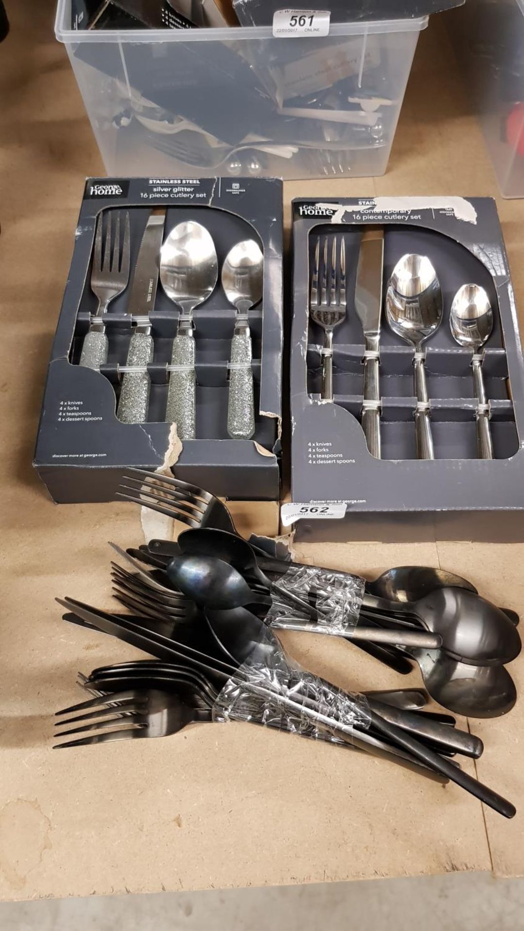 Mixed Stainless Steel cutlery – to include silver,