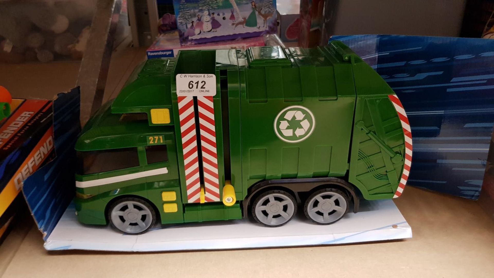 Green Refuse/Garbage Collection Wagon