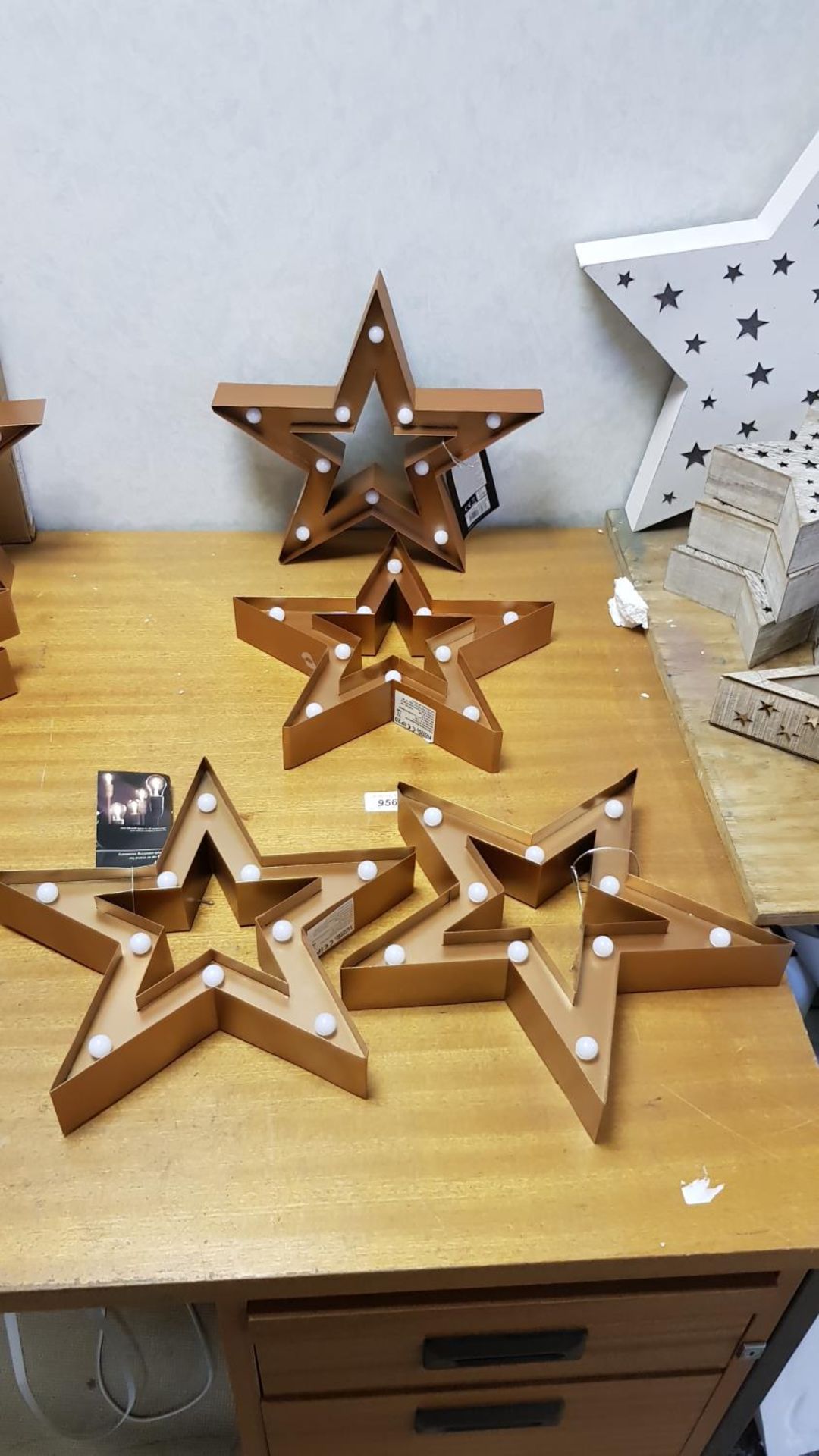 (4x) decorative LED marquee 'star'