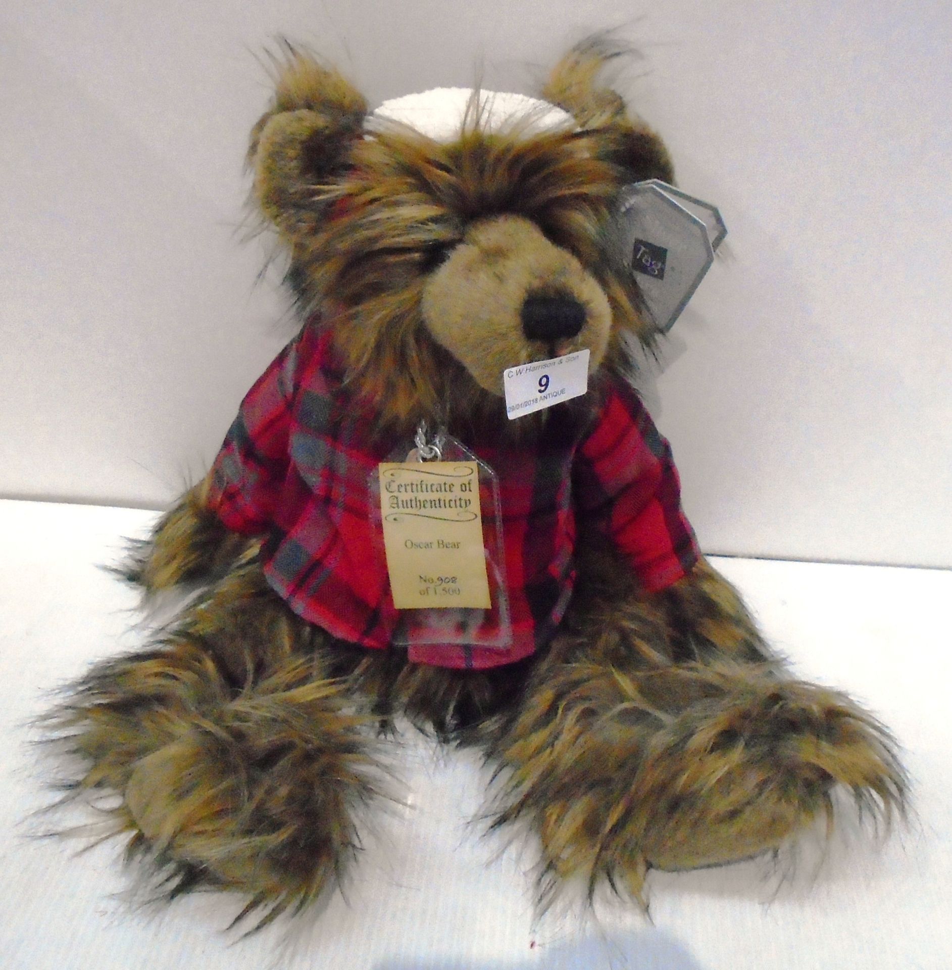 A Silver Tag Bear by Suki ""Oscar Bear"" item no.