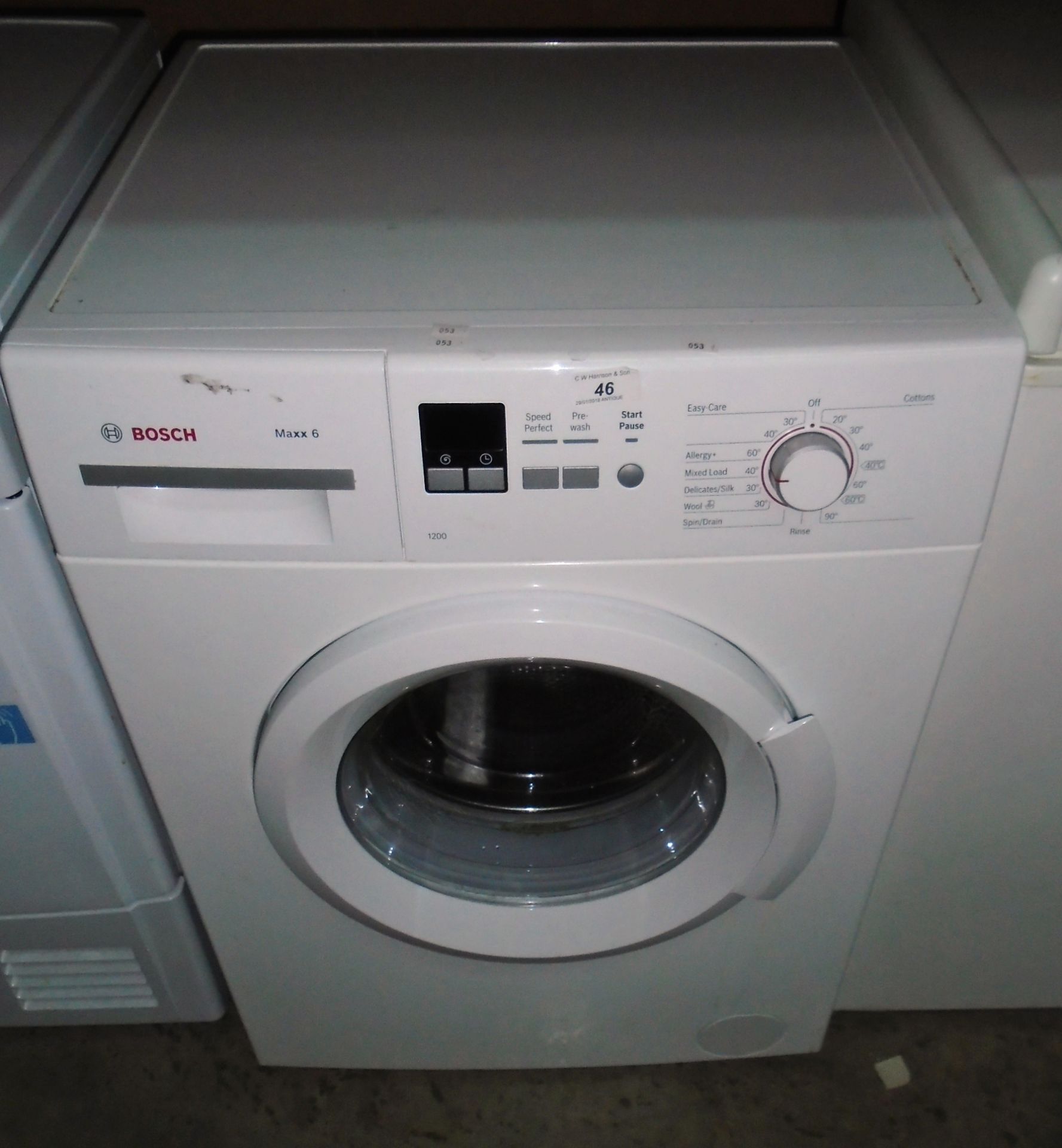 A Bosch Maxx6 1200 washing machine
