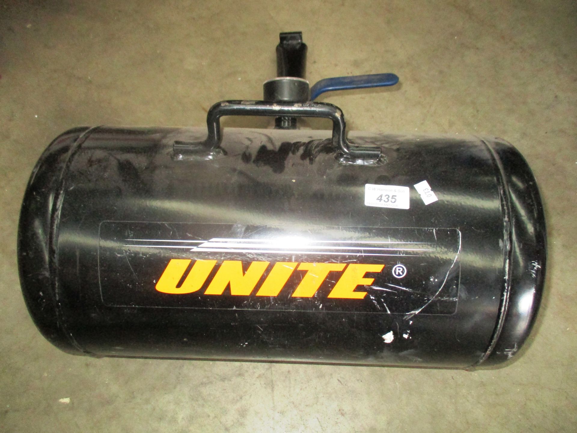 A Unite black metal pressure tank