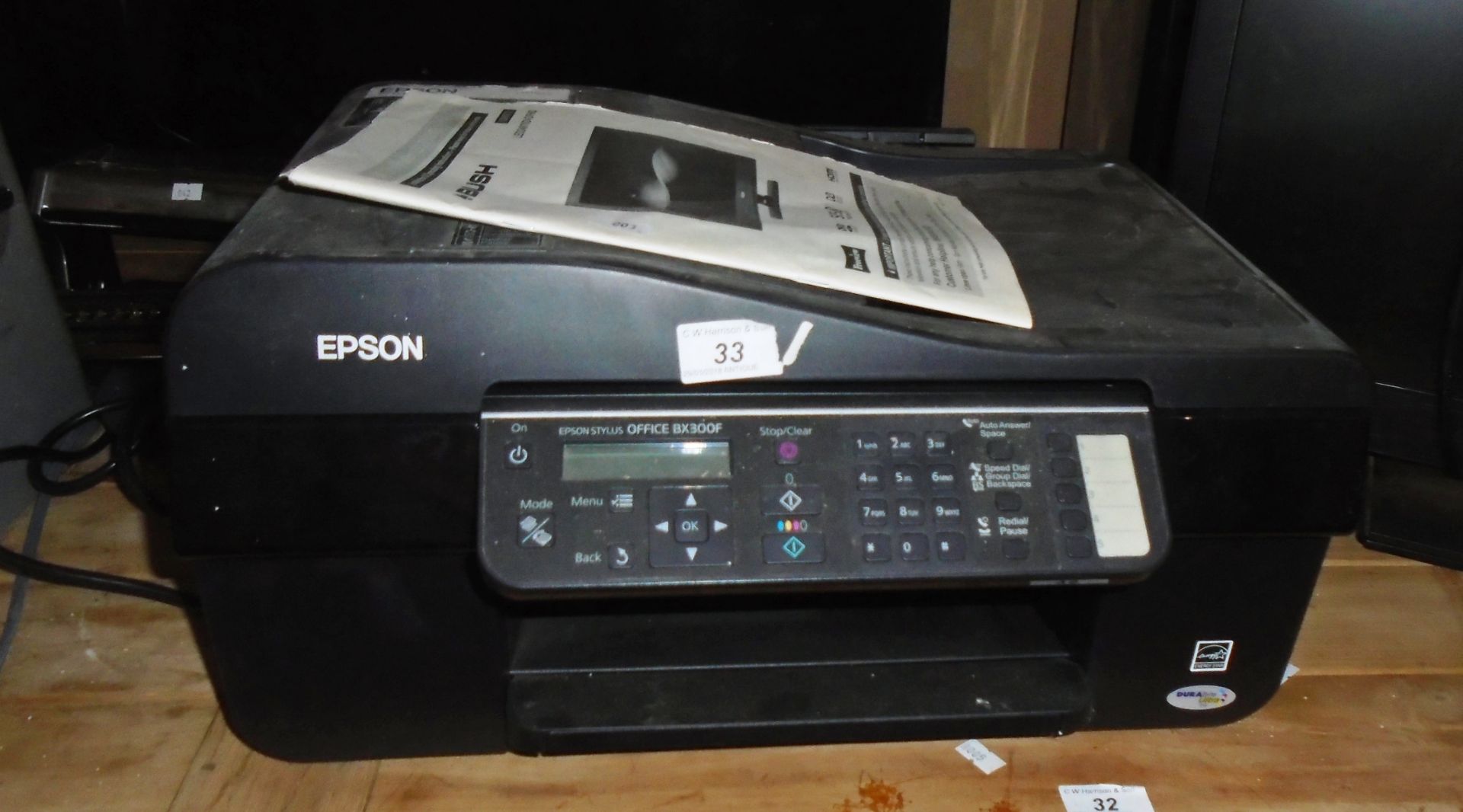 An Epson Stylus Office BX300F all-in-one printer