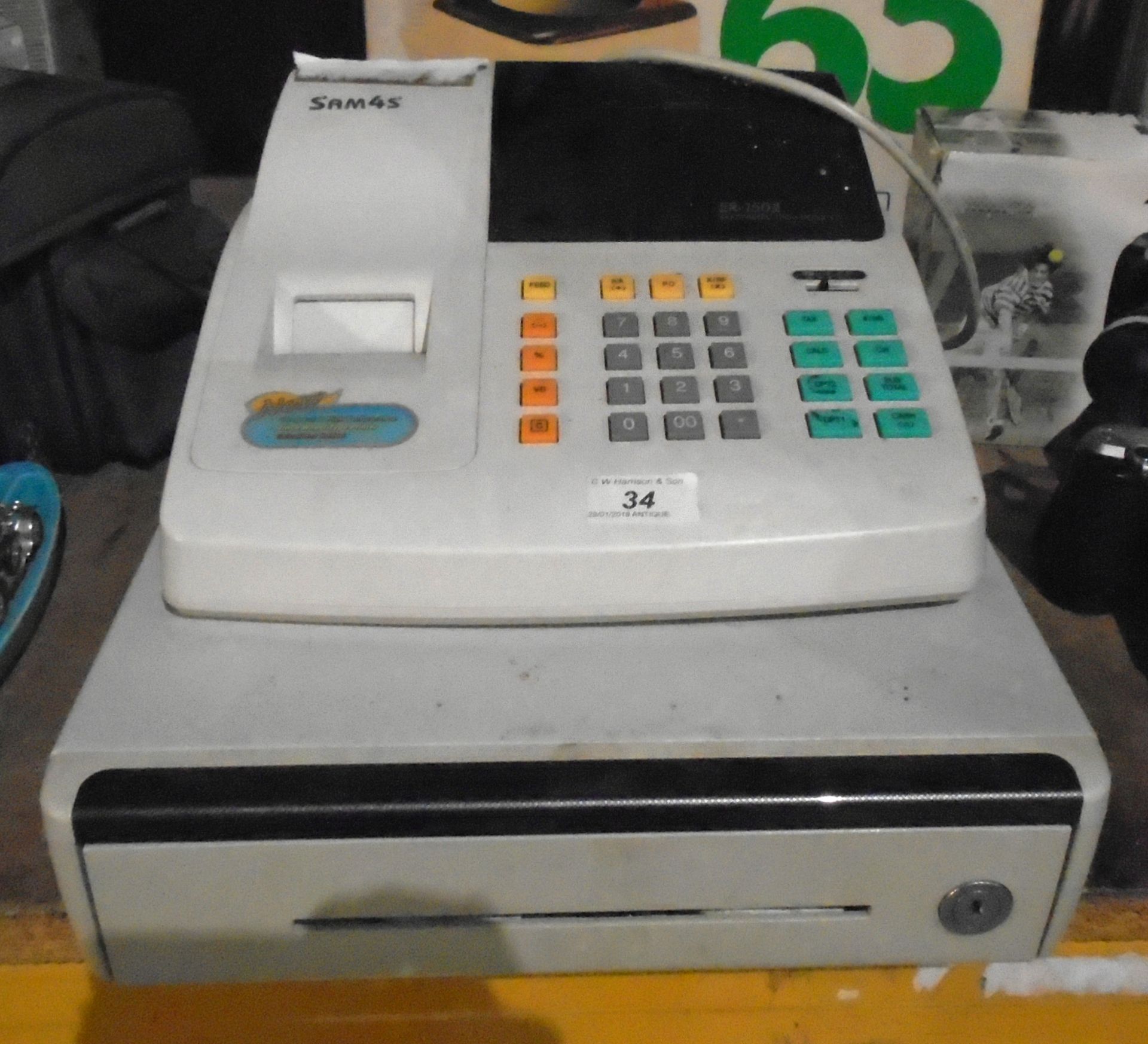 A Sam4S electronic cash register