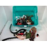 Contents to box - an Action Man and accessories - as seen