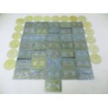 54 x Mother of Pearl casino chips from the Spa Casino Club Harrogate