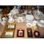 A quantity of assorted ceramics/china including plates, vase, commemorative ware,