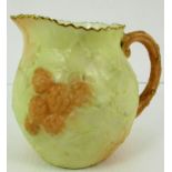 A Locke and Co Ltd Worcester Blush ivory jug