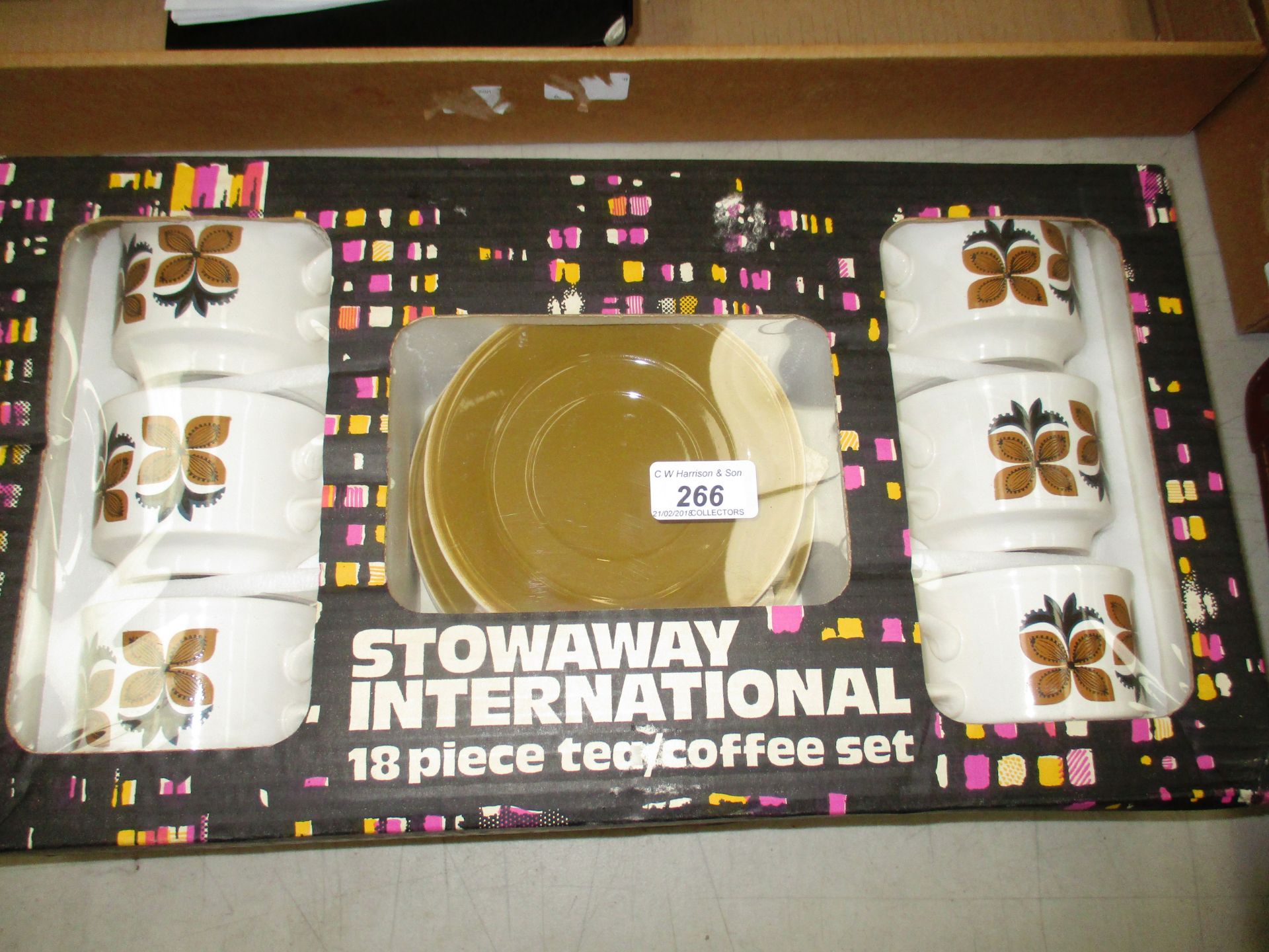 A Stowaway International 18 piece tea/coffee set [boxed]